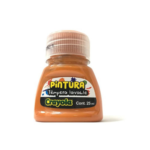 PINTURA TEMPERA LAVABLE CRAYOLA 25ML NARANJA PZ