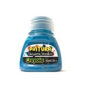 PINTURA TEMPERA LAVABLE CRAYOLA 25ML TURQUEZA PZ.