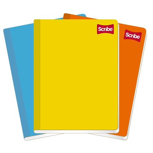 CUADERNO SCRIBE PROFESIONAL COSIDO 4501 PLAST. C/100H BLANCO