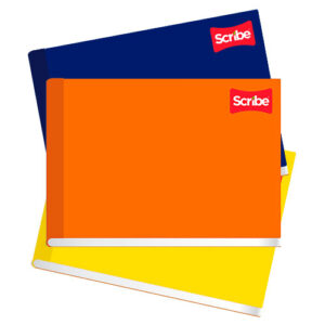 CUADERNO SCRIBE F. ITALIANA 4524 PLAST. COSIDO C/100H DOBLE RAYA