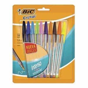 BOLIGRAFO BIC CRISTAL INTENSO FASHION SURTIDO C/10PZ