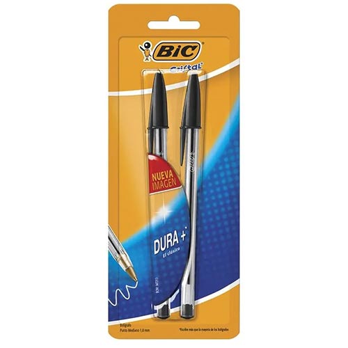 BOLIGRAFO BIC MEDIANO NEGRO BLISTER C/2PZ