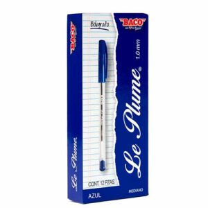 BOLIGRAFO LE PLUME BACO C/12PZ AZUL