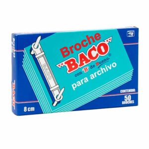 BROCHE P/ARCHIVO BACO 8CMS C/50PZ