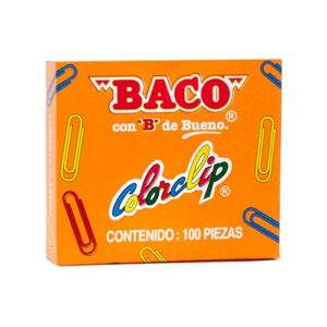 CLIPS BACO COLORCLIP C/100PZ