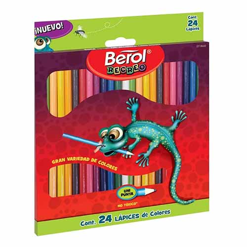 COLORES BEROL RECREO REDONDO LARGO C/24PZ