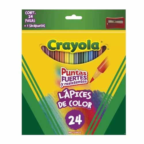 COLORES CRAYOLA LARGOS C/24PZ