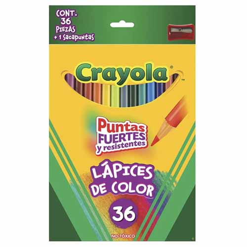 COLORES CRAYOLA LARGOS C/36PZ