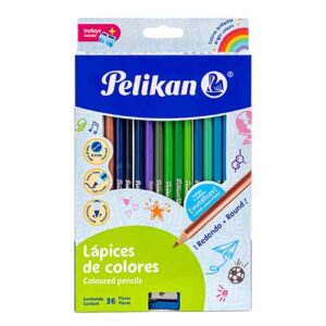 COLORES PELIKAN REDONDOS LARGOS C/36 PZ