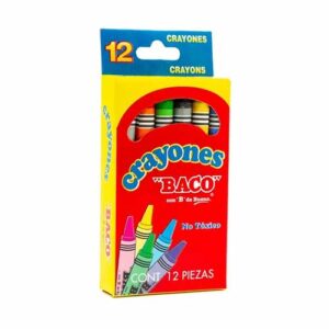 CRAYONES ESTANDAR C/12PZ BACO