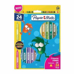 CRAYONES JUMBO TRIANGULARES PAPER MATE C/24PZ