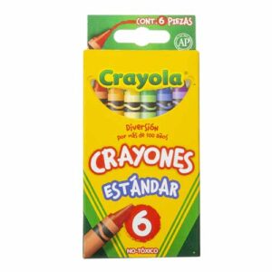 CRAYONES STANDARD C/6PZ CRAYOLA