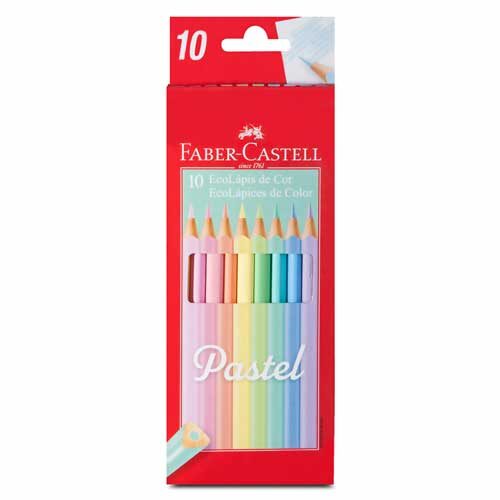 ECOLAPICES TRIANGULAR PASTEL FABER CASTEL LARGO C/10PZ