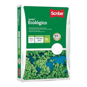 HOJA DE MAQUINA OFICIO SCRIBE VERDE C/500H