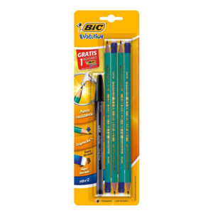 LAPIZ BIC CONTE EVOLUTION BLISTER C/4PZ + 1