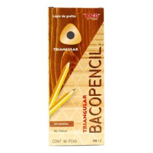 LAPIZ TRIANGULAR BACOPENCIL C/10PZ