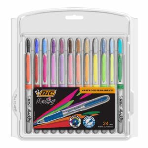 MARCADOR PERM. BIC UF INTENSITY ESTUCHE C/24PZ