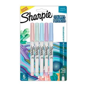 MARCADOR PERM. SHARPIE FINO BLISTER C/5PZ C. MISTICOS