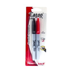 MARCADOR PERM. TATOO BLISTER C/2PZ