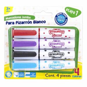 MARCADOR P/PIZARRON NORMA BLISTER C/4PZ