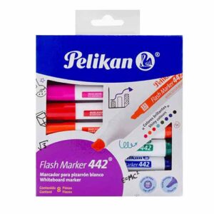 MARCADOR P/PIZARRON PELIKAN FLASH MARKER 442 C/8PZ