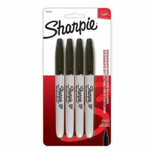 MARCADOR (SHARPIE FINO) BLISTER C/4PZ NEGRO