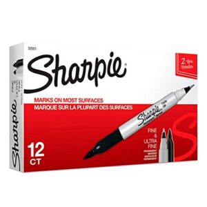 MARCADOR SHARPIE FINO & ULTRAFINO C/12PZ NEGRO