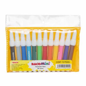PLUMONES BACO MINI ESTUCHE C/12 PZ