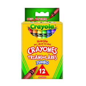 COLORES CRAYOLA TRIANGULARES LARGOS C/12PZ