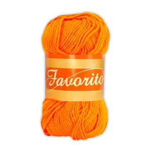 ESTAMBRE OMEGA FAVORITO 50G - 3098 NARANJA FLUORECENTE